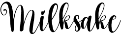 preview image of the Milksake font