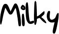 preview image of the Milky font