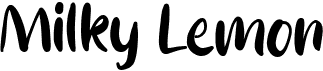 preview image of the Milky Lemon font