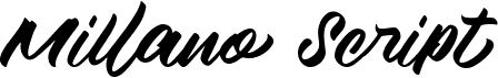 preview image of the Millano Script font