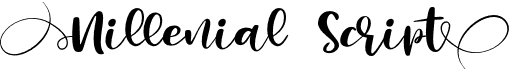 preview image of the Millenial Script font