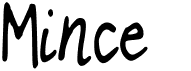 preview image of the Mince font