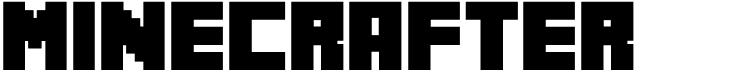 preview image of the MineCrafter font