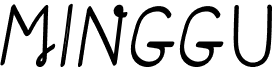 preview image of the Minggu font