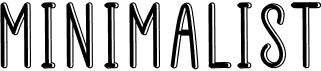 preview image of the Minimalist font