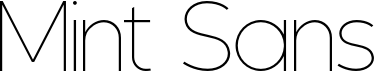 preview image of the Mint Sans font
