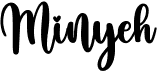 preview image of the Minyeh font