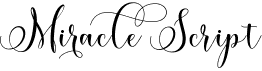 preview image of the Miracle Script font