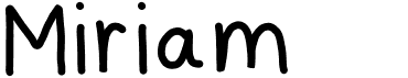 preview image of the Miriam font