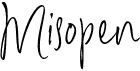 preview image of the Misopen font