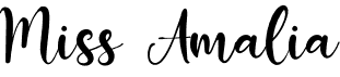 preview image of the Miss Amalia font