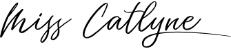 preview image of the Miss Catlyne font