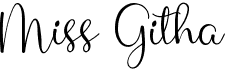 preview image of the Miss Githa font