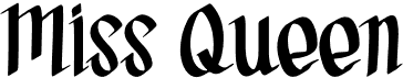 preview image of the Miss Queen font