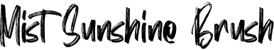 preview image of the Mist Sunshine Brush font