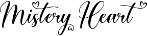 preview image of the Mistery Heart font