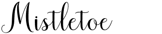 preview image of the Mistletoe font