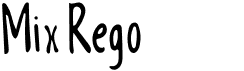preview image of the Mix Rego font