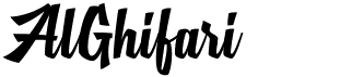 preview image of the MJ AlGhifari font