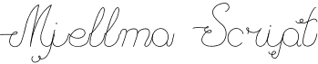 preview image of the Mjellma Script font