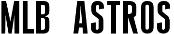 preview image of the MLB Astros font