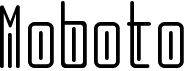 preview image of the Moboto font