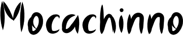 preview image of the Mocachinno font