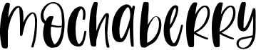 preview image of the Mochaberry font