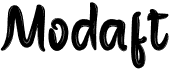 preview image of the Modaft font