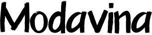 preview image of the Modavina font