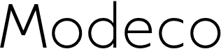 preview image of the Modeco font