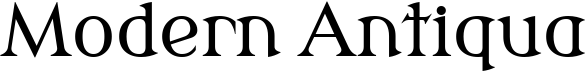 preview image of the Modern Antiqua font