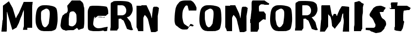 preview image of the Modern Conformist font