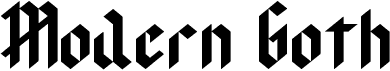 preview image of the Modern Goth font