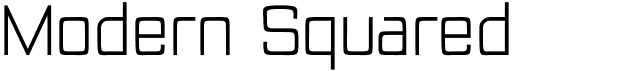preview image of the Modern Squared font