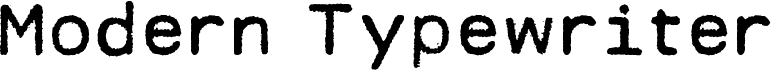 preview image of the Modern Typewriter font
