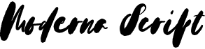 preview image of the Moderna Script font