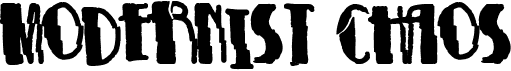 preview image of the Modernist Chaos font