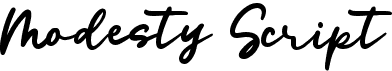 preview image of the Modesty Script font