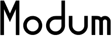 preview image of the Modum font