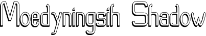 preview image of the Moedyningsih Shadow font