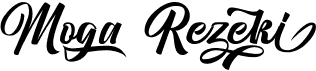 preview image of the Moga Rezeki font