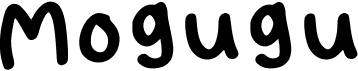 preview image of the Mogugu font