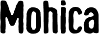 preview image of the Mohica font