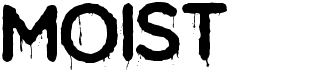 preview image of the Moist font