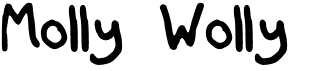 preview image of the Molly Wolly font