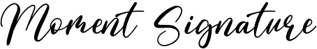 preview image of the Moment Signature font