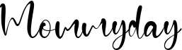 preview image of the Mommyday font