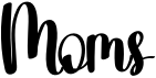preview image of the Moms font
