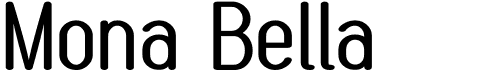 preview image of the Mona Bella font